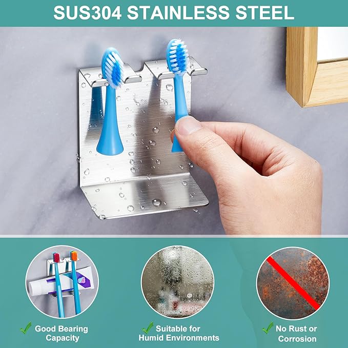 Electric Toothbrush Head Holder, Tooth Brushing Holder, Wall Mounted Toothbrush