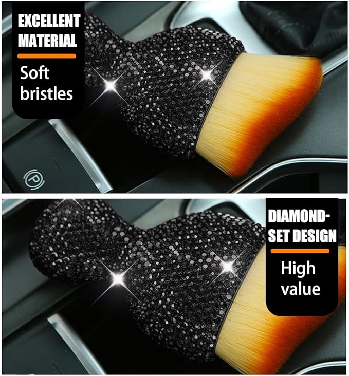 zipelo Auto Interior Dust Brush, Car Detailing Cleaning Brush
