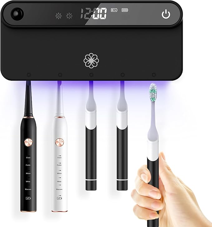 Bloom Toothbrush Sanitizer and Holder