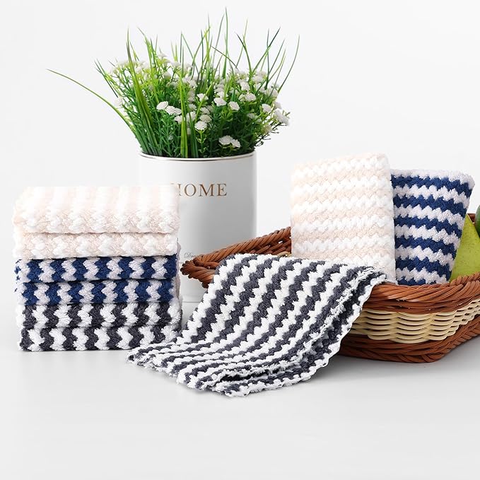 Homaxy 18 Pack Kitchen Dish Cloths, Ultra Soft and Absorbent Dish Towels