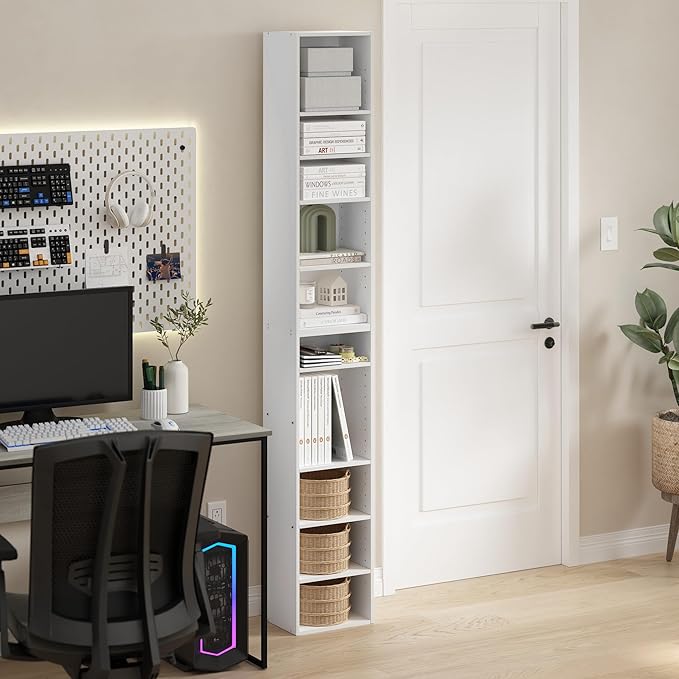 Furinno PASIR Book Shelf, 10-Tier Bookshelf, Bookcase