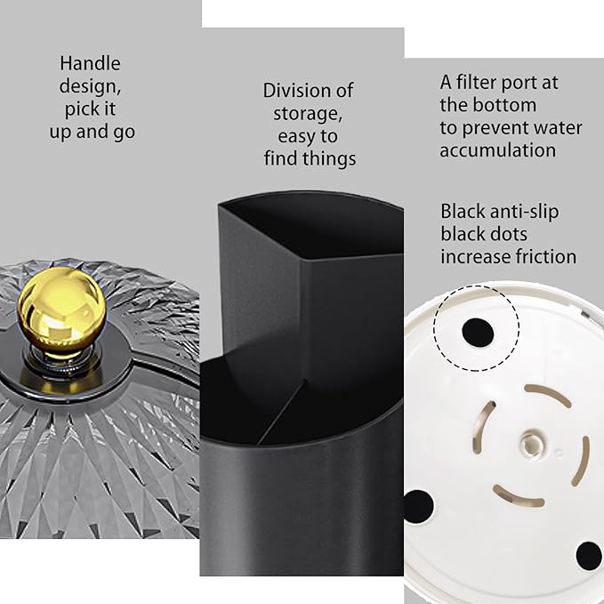 Multifunctional Rotating Toothbrush Holders