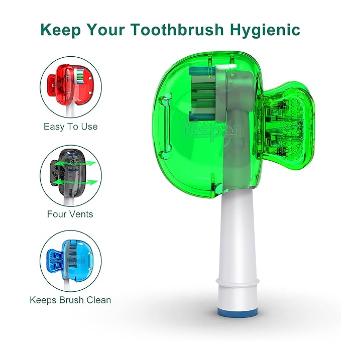 Mspan Toothbrush Head Cover Cap: Toothbrush Protector Brush Pod Case Protective