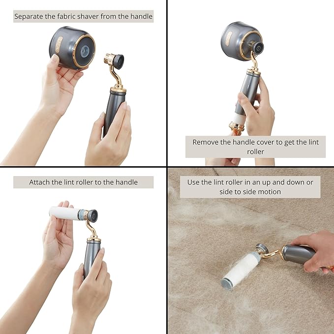 SALAV® Retro Edition Rechargeable Fabric Shaver and Lint Roller