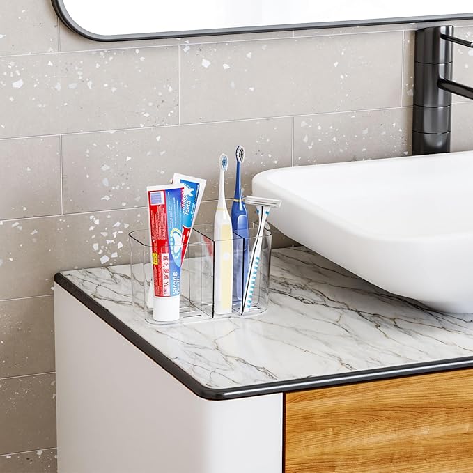 Electric Toothbrush Holder for Bathroom Countertop and Wall Mounted