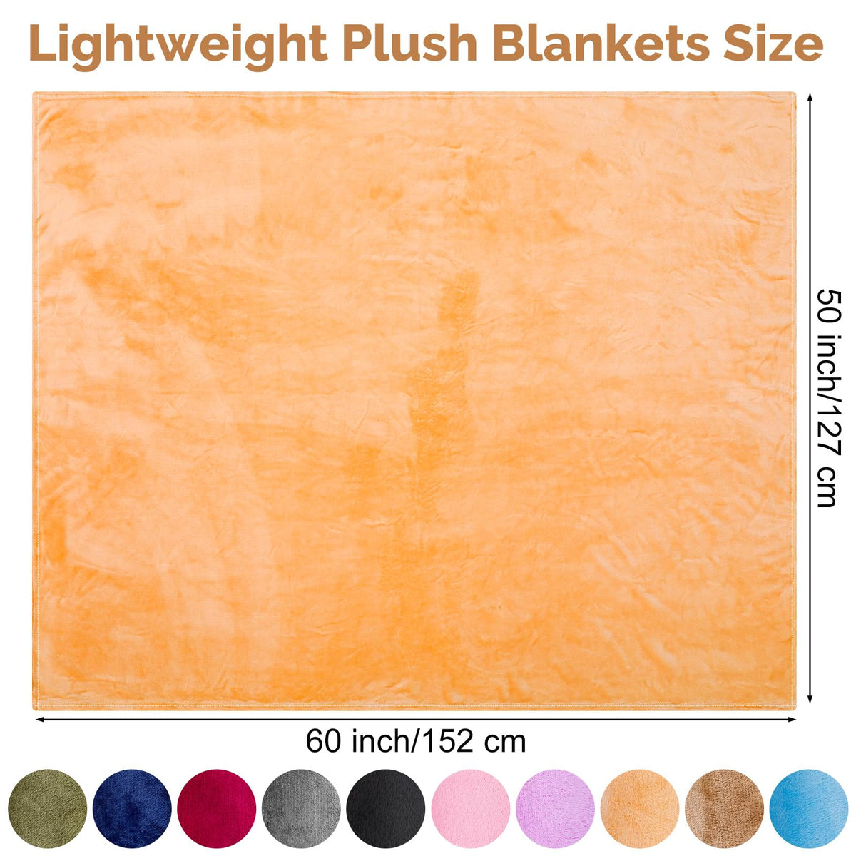 Panitay 10 Pcs Fleece Throw Blanket Bulk 50 x 60 Inches Cozy Fuzzy Flannel Plush Soft Blankets for Sofa, Couch Bed Warm Throws for Wedding Homeless Christmas Party Gift(Multicolor)