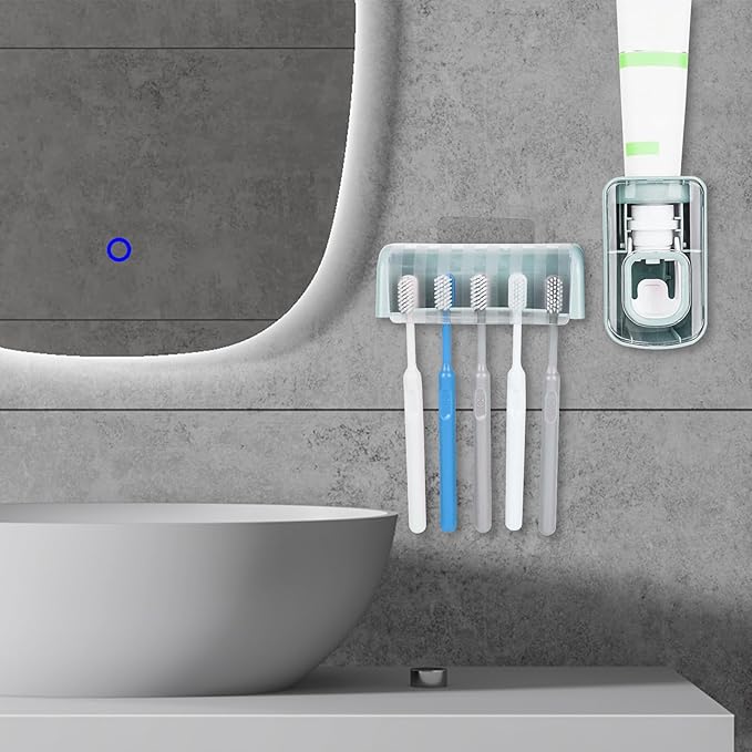 5 Slots Wall Mount Toothbrush Holder