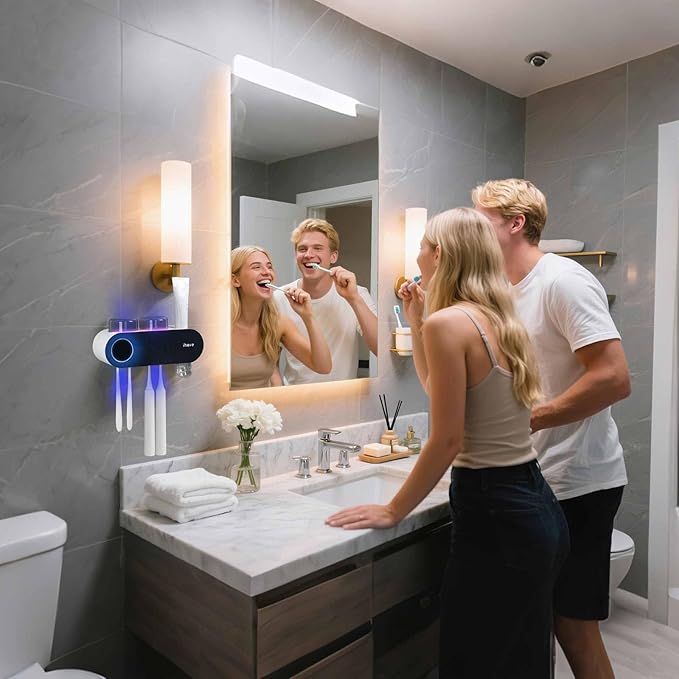 iHave Toothbrush Holders for Bathrooms, UV Toothbrush Sanitizer and Holder