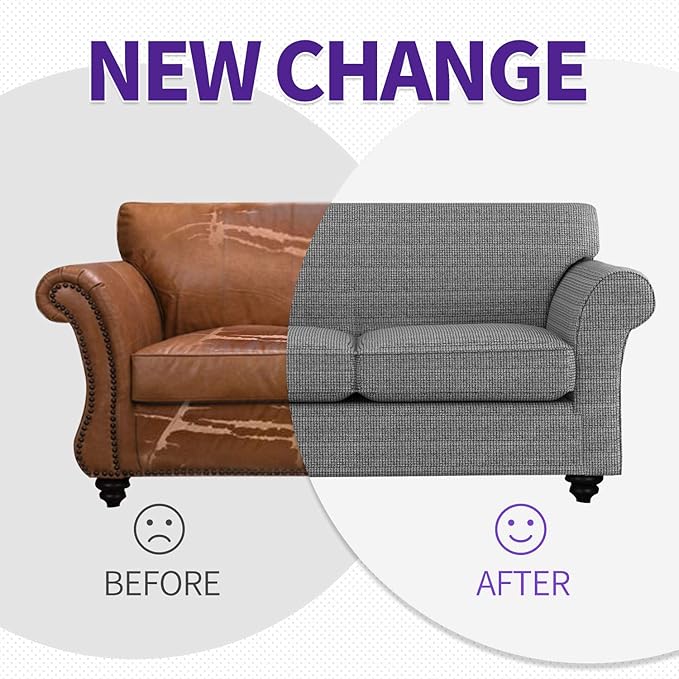 ZNSAYOTX 3 Piece Loveseat Covers
