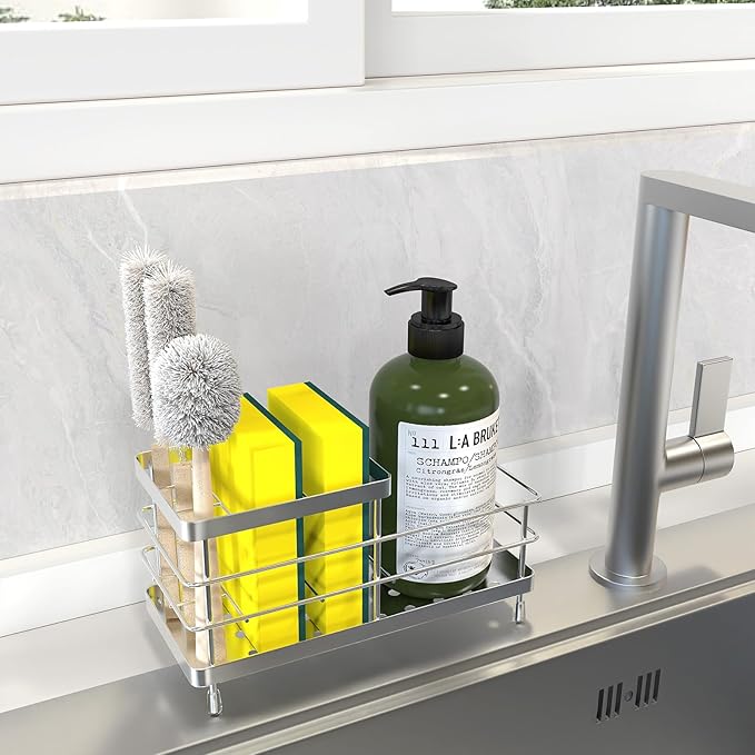 Luxspire Toothbrush Holders, 6 Slots Stainless Steel Tooth Brush Holder