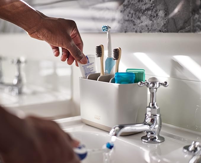 Joseph Joseph EasyStore Matte Finish Large Toothbrush Caddy Small
