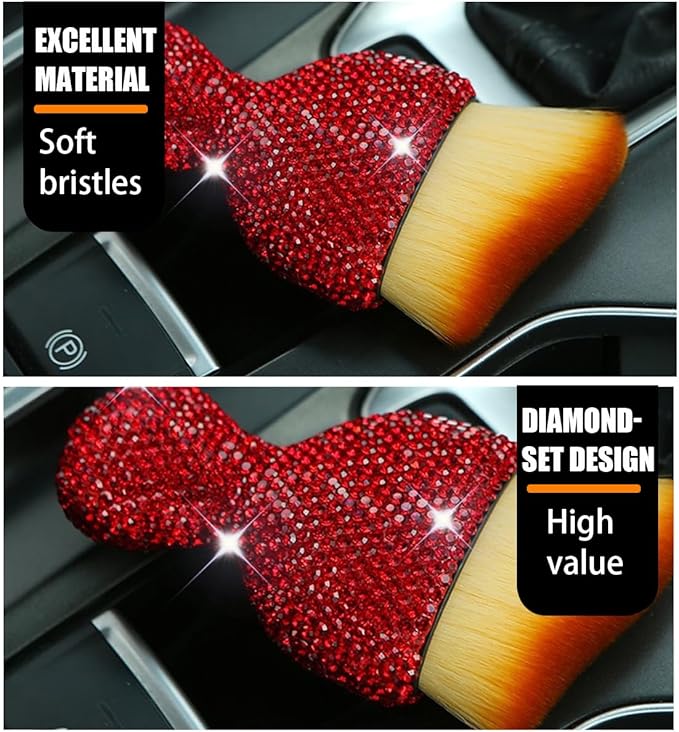 zipelo Auto Interior Dust Brush, Car Detailing Cleaning Brush