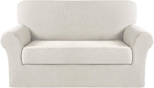 Turquoize Stretch Sofa Slipcover 2 Pieces Sofa Cover Couch Cover