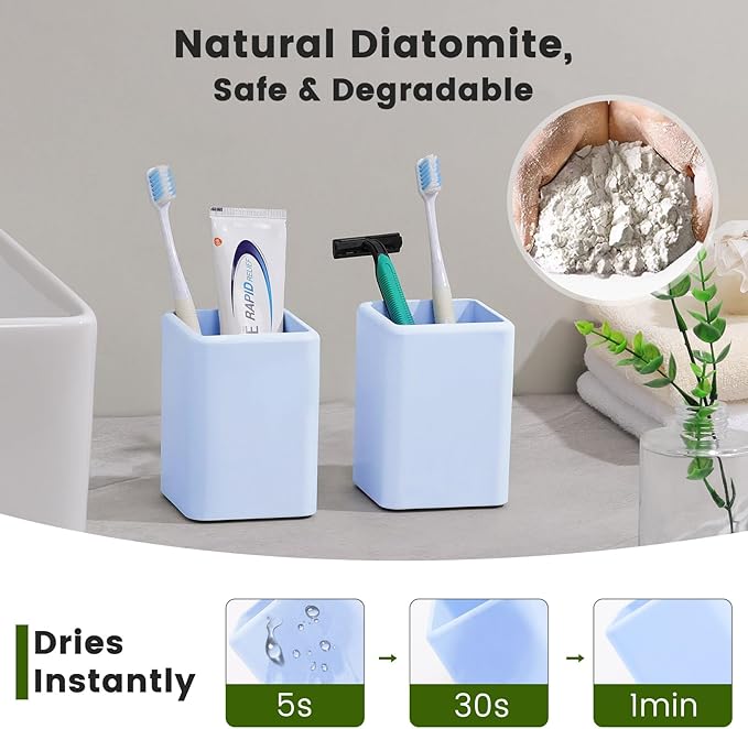 Luxspire Toothbrush Holders, Fast Drying Toothbrush Holders