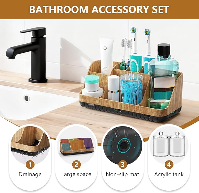 Bathroom Toothbrush Holder Set