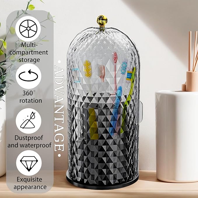 Multifunctional Rotating Toothbrush Holders