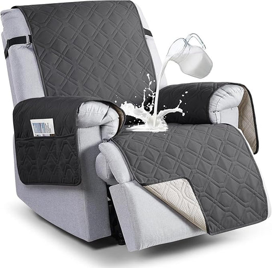VANSOFY 100% Waterproof Recliner Chair Covers, Recliner Cover Non-Slip Dog