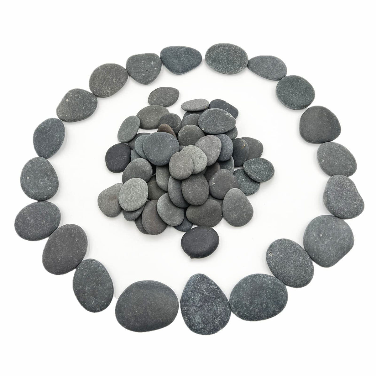 Lifetop 100 PCS Rocks Bulk for Painting, River DIY Rocks Flat & Smooth Kindness Rocks for Crafts, Decoration, Medium/Small Rocks for Painting,1.5"-3" Hand Picked for Painting Rocks (Medium +Small)…
