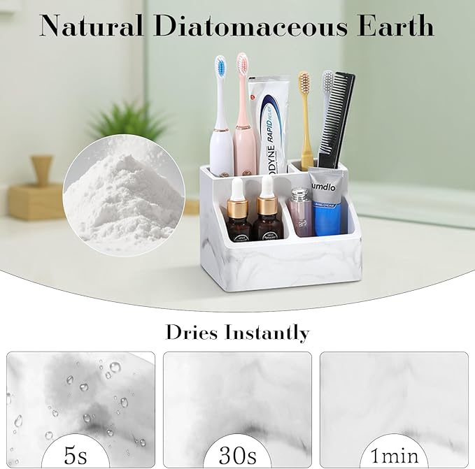 Luxspire Toothbrush Holder, Fast Drying Toothbrush Holders