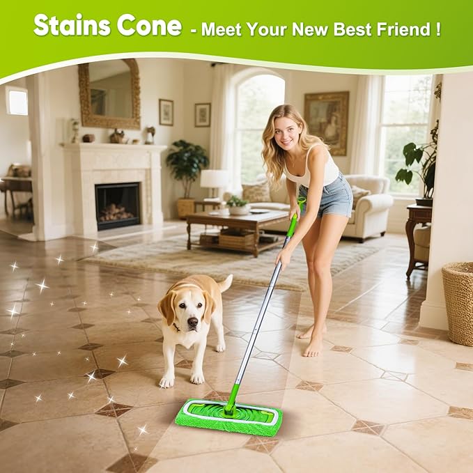 12-Pack Reusable Mop Pads Compatible