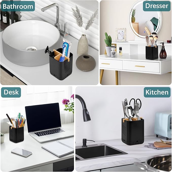 Boperzi Black Toothbrush Holders