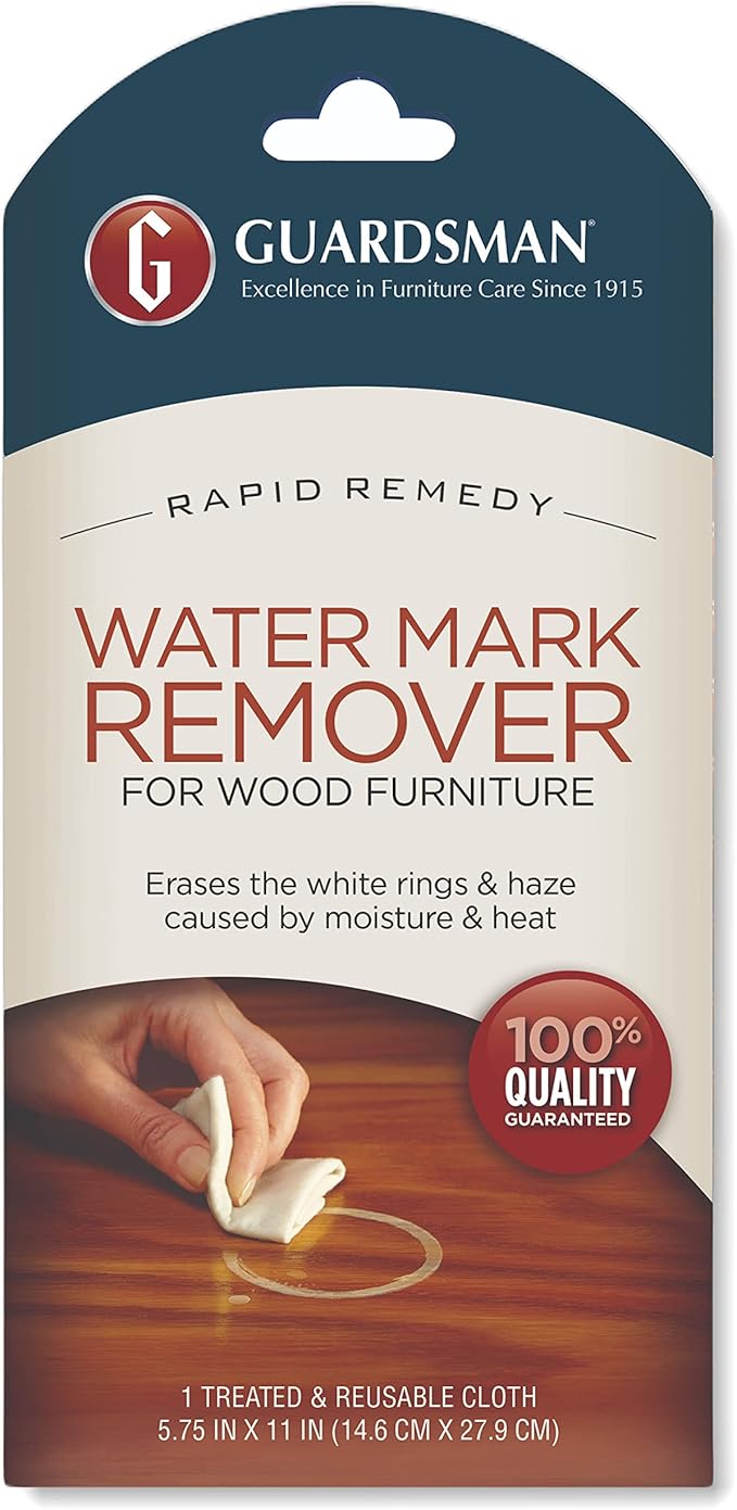 Guardsman Reusable Water Mark Remover Cloth | Wood Cleaner