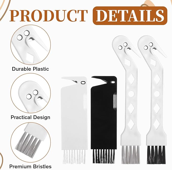 4 PCS Handheld Vacuum Cleaner Brush, Universal Dust Brush, 2 in 1 Vacuum Roller