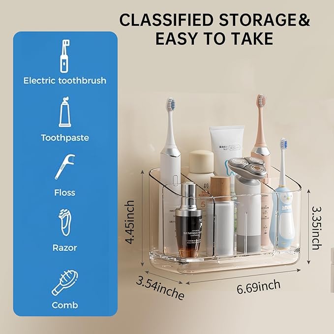 Electric Toothbrush Holder，Toothbrush and Toothpaste Holder