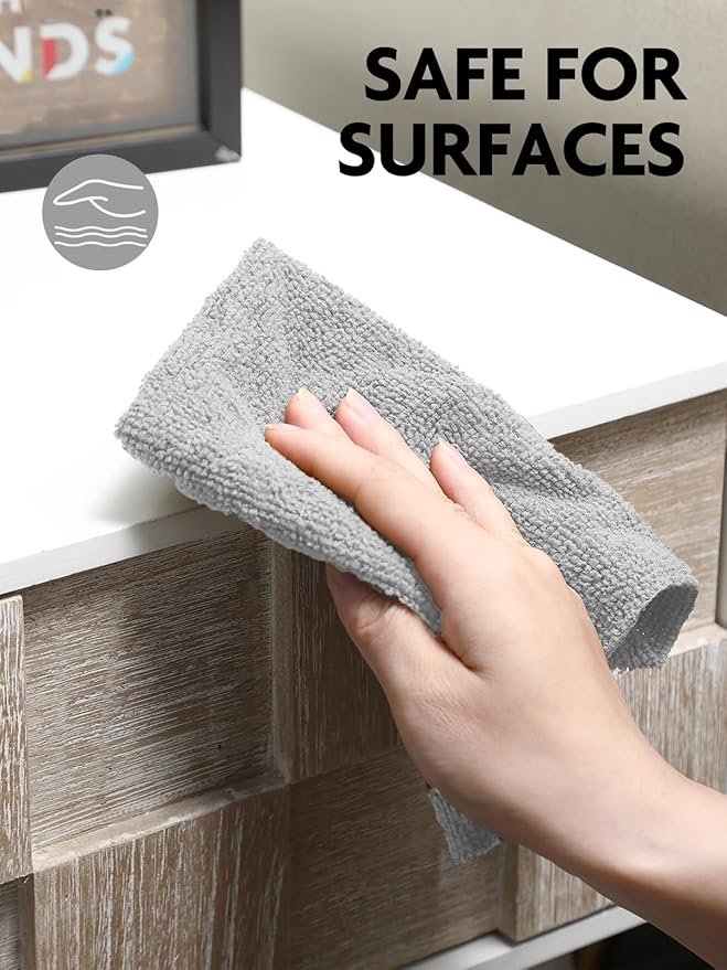 Fantasticlean Microfiber Cleaning Cloth Roll -90 Pack, Tear Away Microfiber