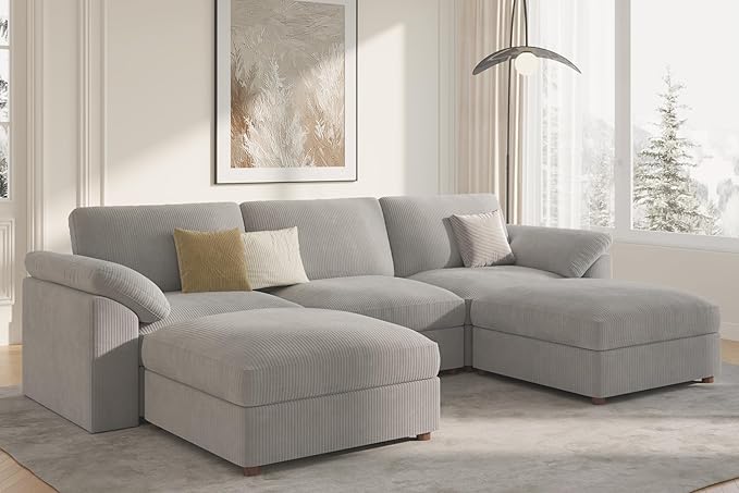 EASE MOOSE Oversized Modular Sectional Sofa, Extra Large U Shape Sectional