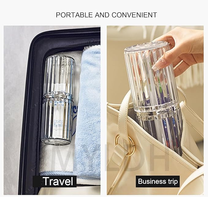 Toothbrush Travel Case Portable Travel Toothbrush Holder, Large Travel