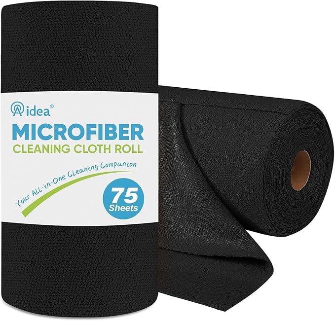 AIDEA Microfiber Cleaning Cloth Roll, Reusable Paper Towels Tear Away Cloth