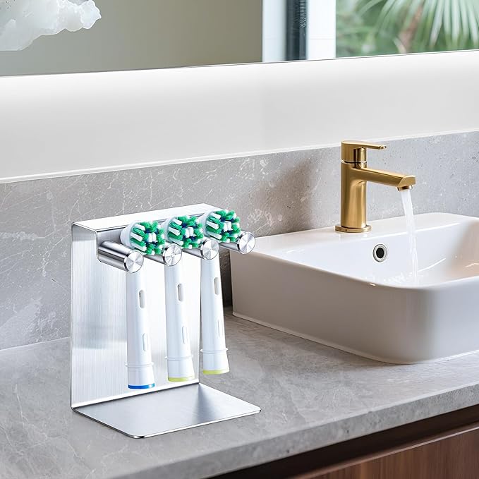 Electric Toothbrush Head Holder, Electric Tooth Brush Holder Desktop or Adhesive