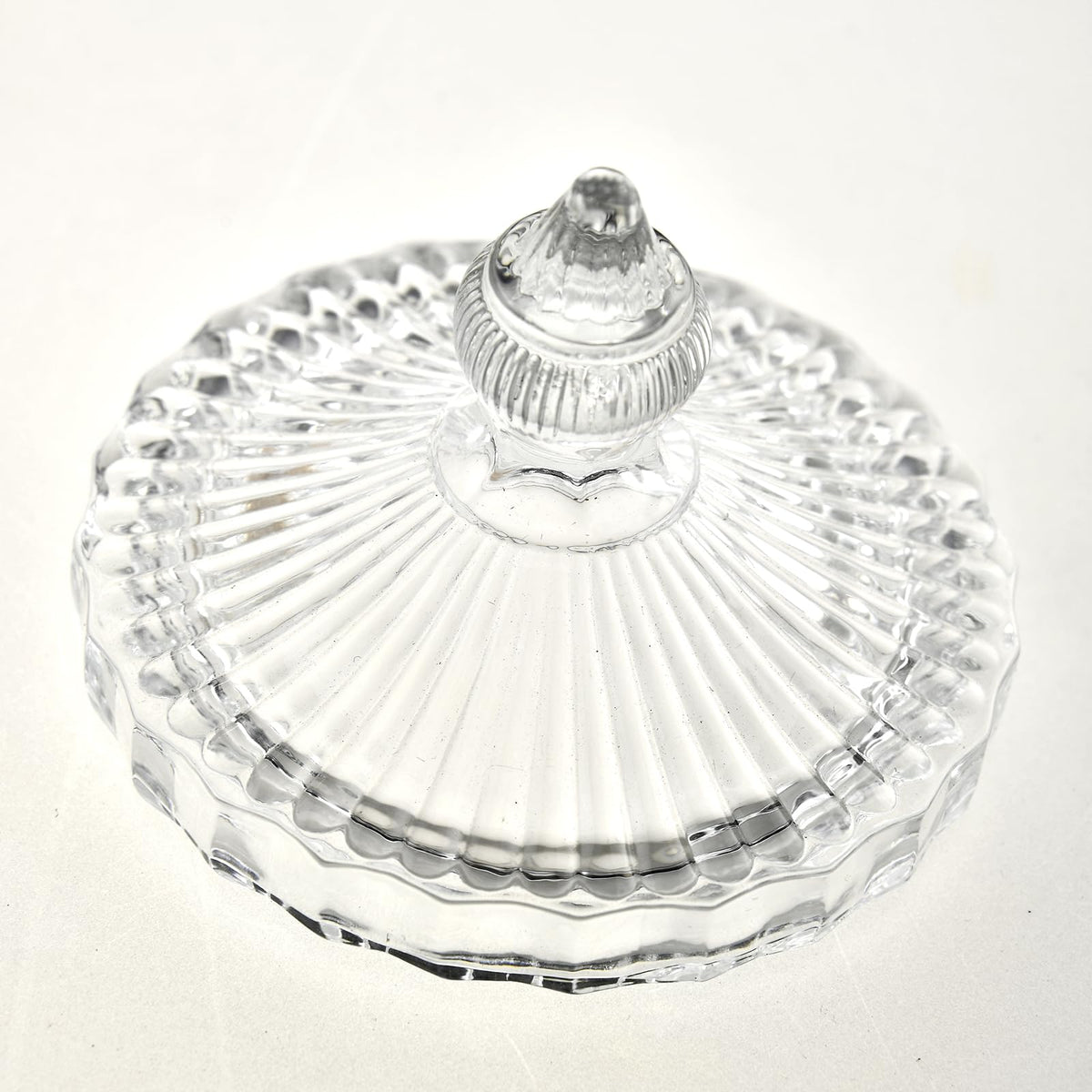 Crystal Glass Salt Cellar with Lid – 7oz Clear Salt Box Salt and Pepper bowls, Salt Container Holder for Kitchen, glass Storage jars for Candies, Sugar, Decorative Kitchen & Dining Table Essential