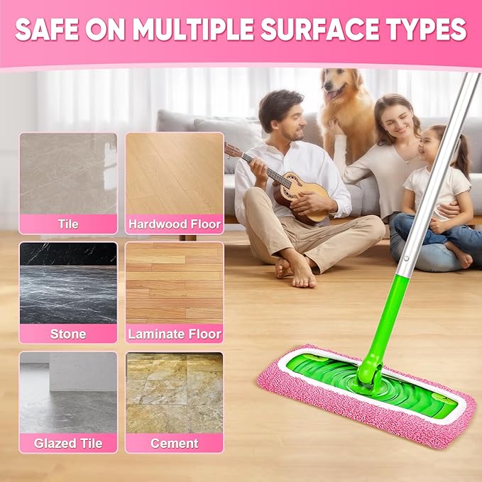 6-Pack Reusable Mop Pads Compatible