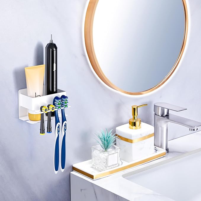 Toothbrush Head Holders, Electric Tooth Brush Head Holder, Adhesive Toothpaste