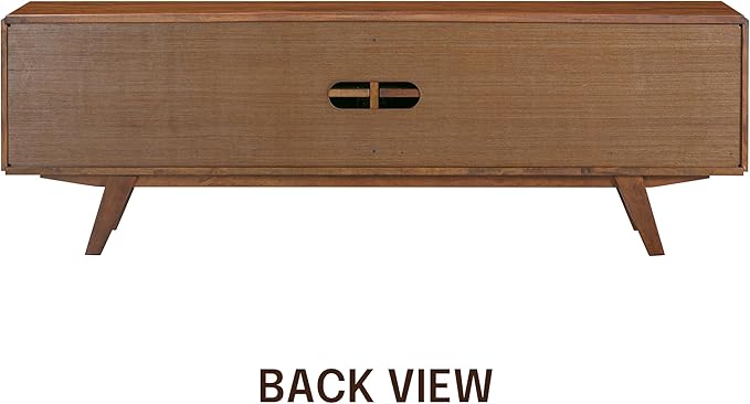 NTC Sapa Mid-Century Modern Solid Wood TV Stand 4-Door Media Console