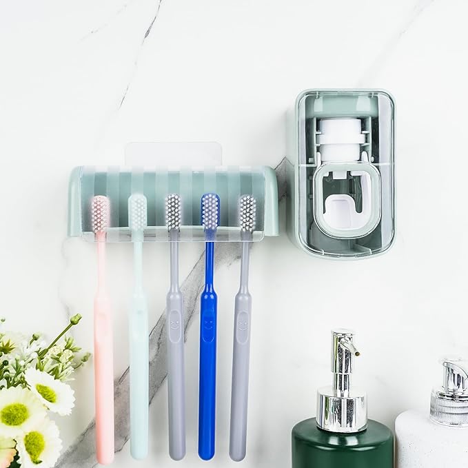 5 Slots Wall Mount Toothbrush Holder