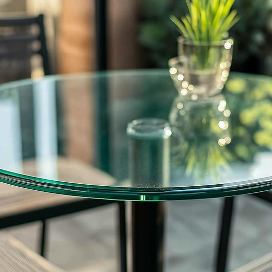 12" Round Tempered Glass Table Top