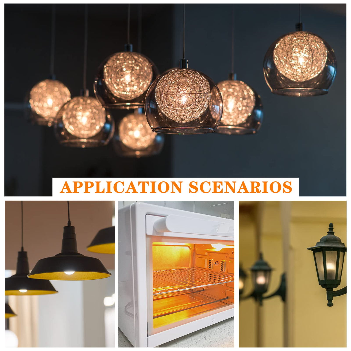 E12 LED Bulb Himalayan Salt Lamp 5W, Equivalent 50W Halogen, 500lm AC120V S6 C7 E12 Candelabra Base for Night Light Chandeliers Christmas Light Candle Lamp Dryer Bulbs, 2 Pack (3000K Warm White)