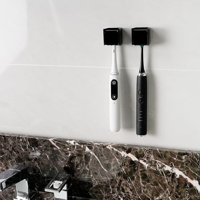 2 PCS Toothbrush Holder Wall Mounted