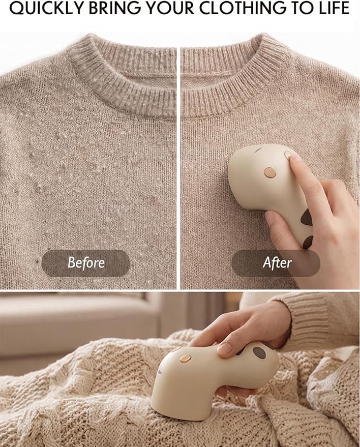 Cute Cat Paw Fabric Shaver, 3-Speed Lint Remover