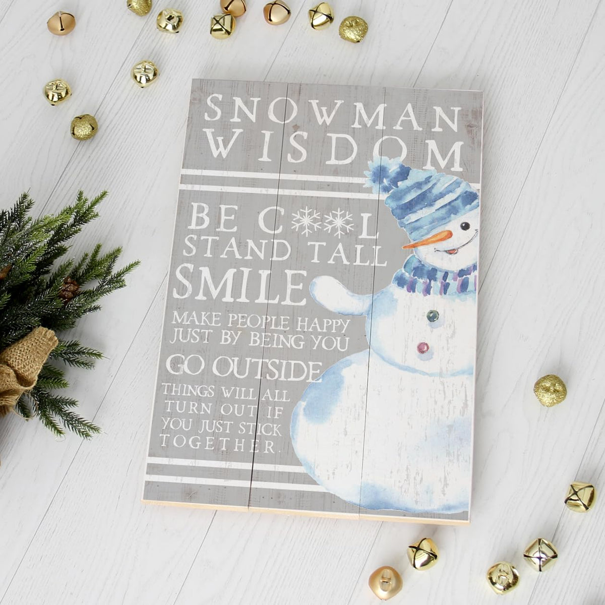 Simply Said, INC Rustic Pallets Christmas Sign - 16 x 10.75 inch Wood Sign Christmas Decorations Winter Farmhouse Decor - RUS1277