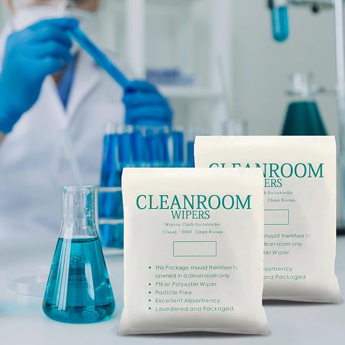 Cleanroom Cloth Wipes 4"x4" Microfiber Lint Free Cloth Disposable Clean Cloths