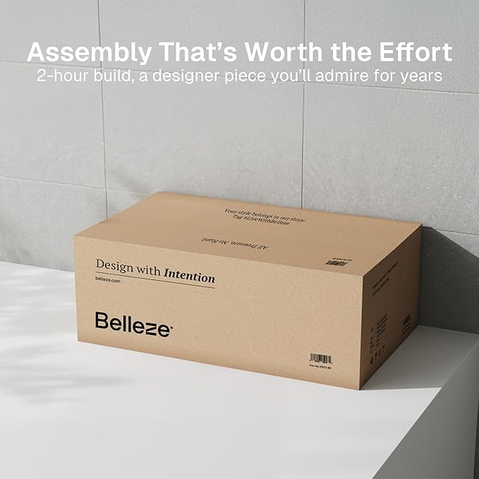 BELLEZE Set of 4 Modular Sideboard