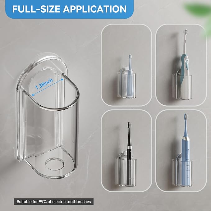 MOPMS Electric Toothbrush Holders, Wall Mounted Tooth Brushing Holder