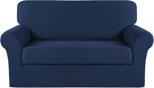 Turquoize Stretch Sofa Slipcover 2 Pieces Sofa Cover Couch Cover