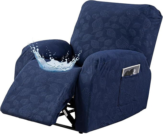 Gennia Recliner Chair Covers 3 Pieces, Waterproof Jacquard Reclining Chair Cover