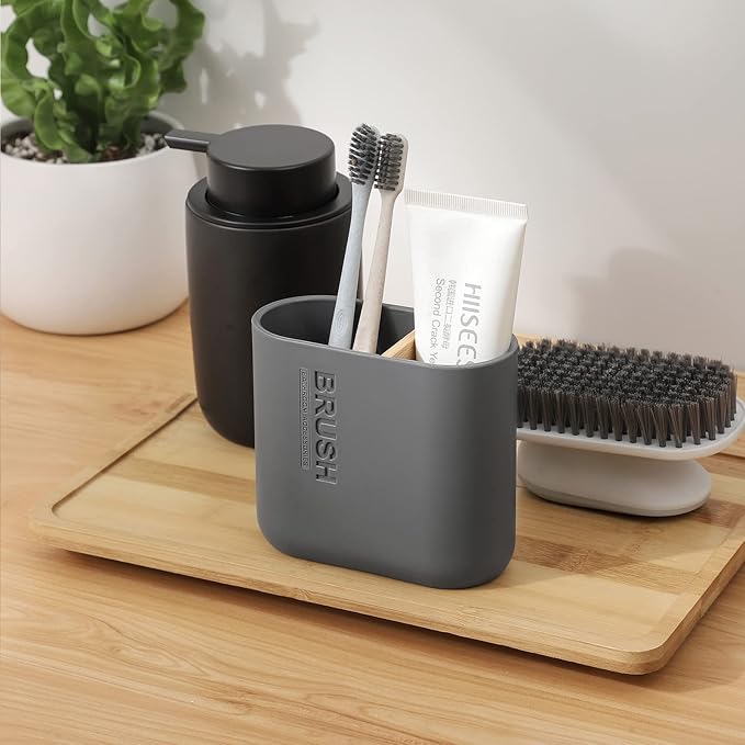 Toothbrush Holders Bamboo Electric Toothbrush Holder Bathroom Storage Organizer