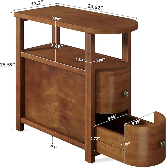 LITTLE TREE Solid Wood End Table Set 2